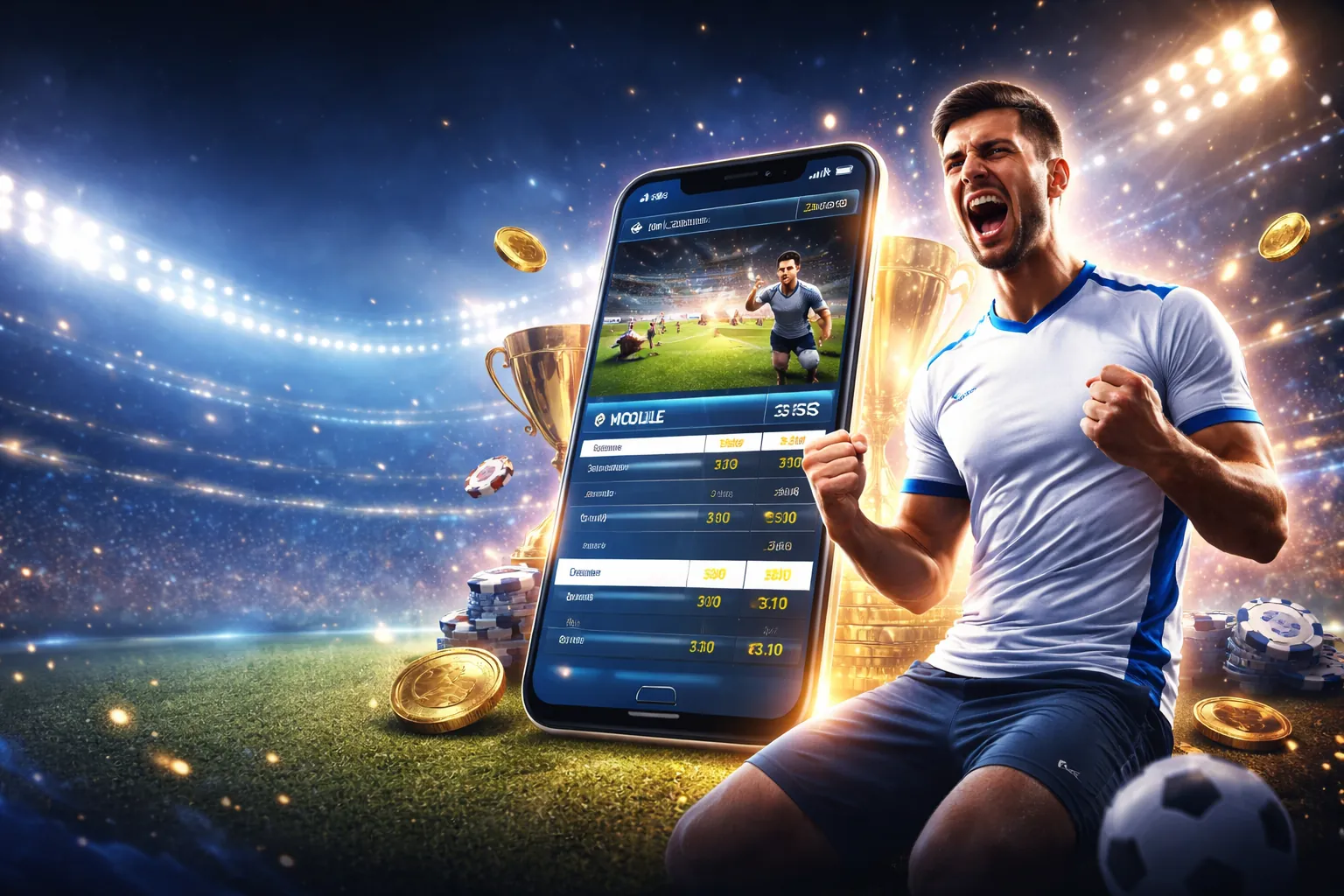 Sân vận động thể thao sôi động, cá cược bet188